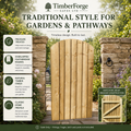 Dome Top Feather Edge Garden Gate 180 cm High(6ft) Pressure Treated Timber