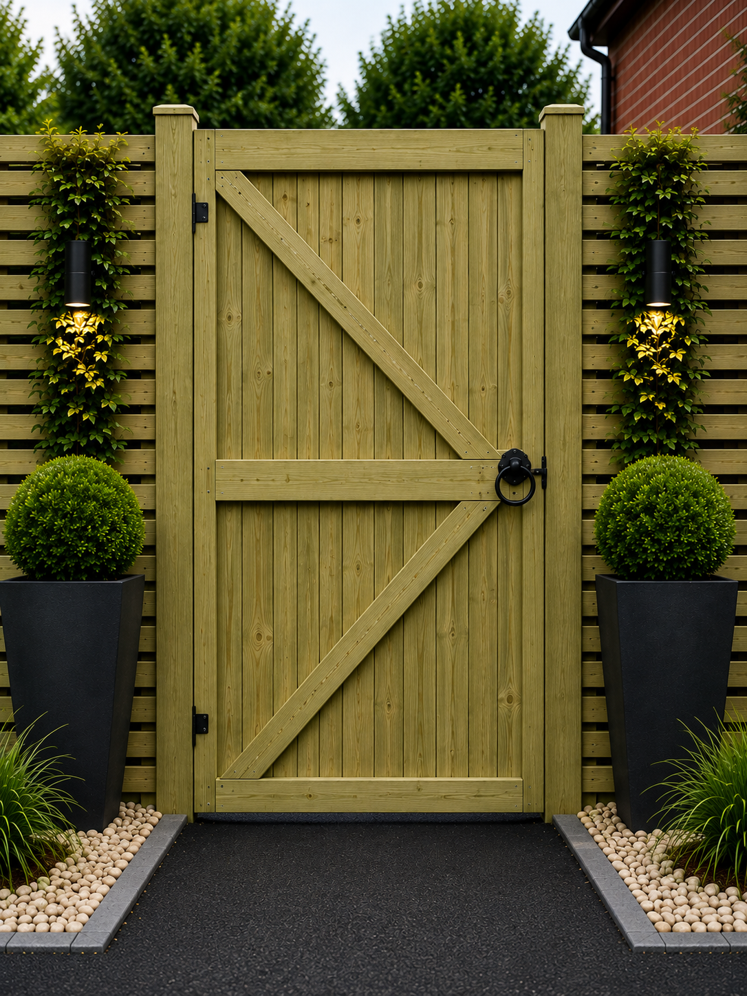 T&G Wooden Garden Gate – Pressure Treated Timber | Heavy Duty | Multiple Widths
