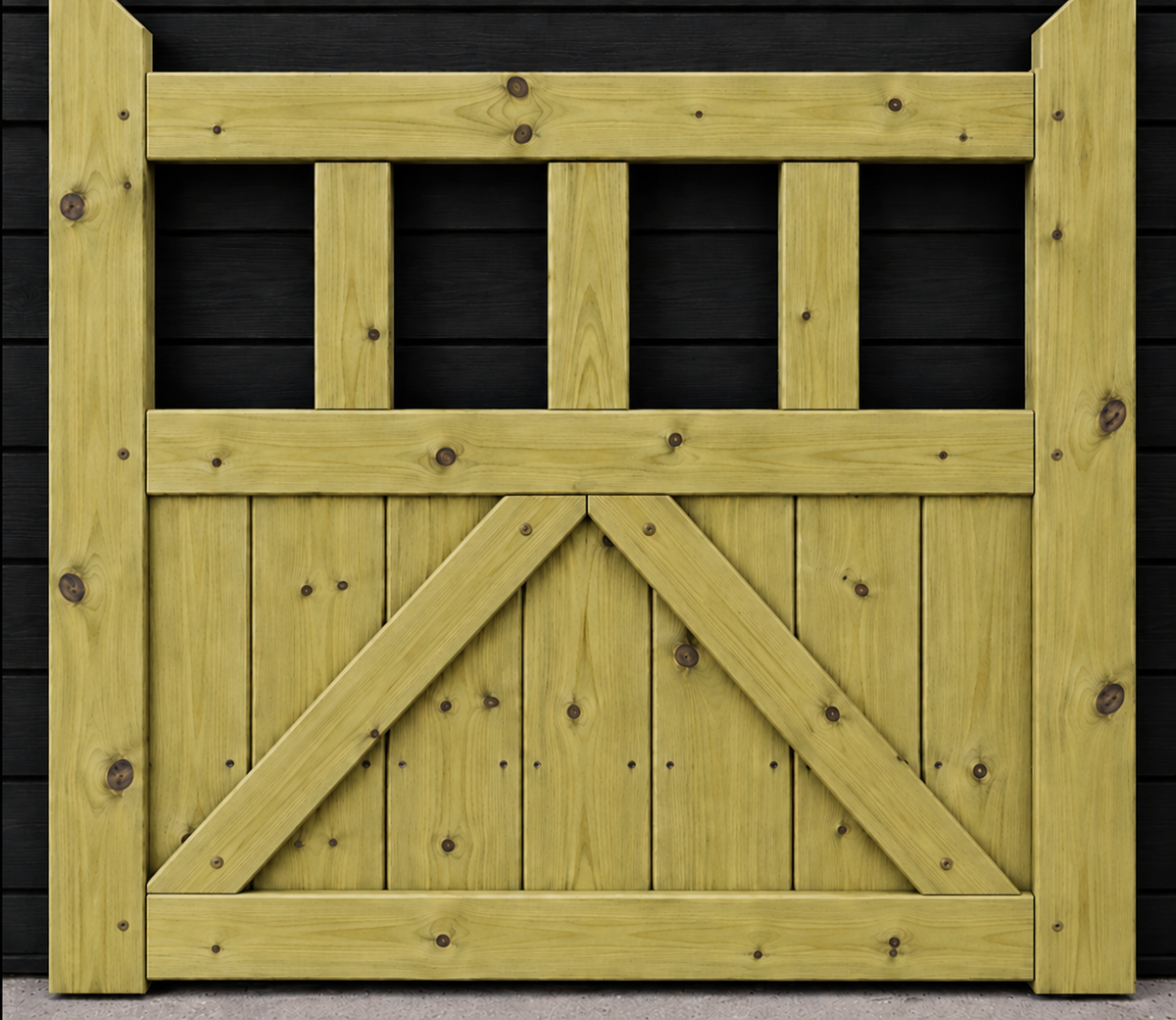 Cottage Style Wooden Garden Gate – Pressure Treated Timber - 3 FOOT